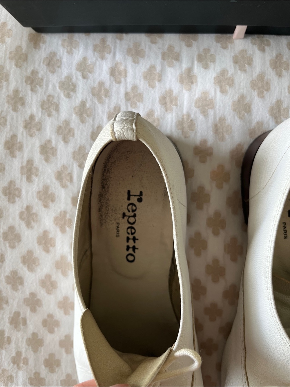 Repetto zizi white Leather Lace-Up Oxfords ballet 39 (US 8) - Picture 3 of 11